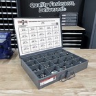 Stainless Steel Finished Hex Nut Coarse   Fine Assortment - 968 Pcs