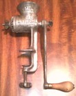 Antique Universal Food Chopper   Meat Grinder No  2 Hand Crank L  F    C  Conn 