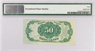 Fr 1381 Fifth Issue Crawford 50c 50 Cents Fractional Currency Pmg Au50 Epq