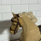 Johnny West Palomino Horse Comanche Articulated With Saddle Read 