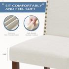 Dumos Dining Chairs Set Of 2  Modern Kitchen Table With 2 Pack  Beige