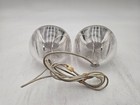 Vintage Apple Pro Globe Speakers Clear Ball Grill M6531 For Power Mac Imac Round