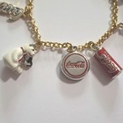 Danbury Mint Coca Cola Charm Dangle Bracelet 