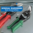Midwest Special Hardness Aviation Snip - Left Cut Offset Stainless Steel