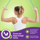 New Overhead Overdoor Shoulder Therapy Exercise Pulley Plastic Handles  Blue