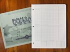 Colwell   Cuyler Strat-o-matic Som 1-sided Baseball Scoresheets - 100 Games