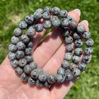 Natural Yooperlite Stretch Bracelet Uv Reactive Flamme Gemstone 8mm Round Beads