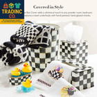 Tissue-box Cover  Tissue Holder For Home Decor  Black-and-white Courtly Check  S