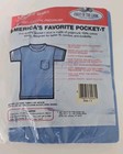 Vintage Fruit Of The Loom Tshirt Small T-shirt Men   s Pocket Blue Nos 1980s