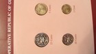 Coin Sets Of All Nations Guyana W card Unc 25  10  5 Cents 1985 1 Cent 1982 