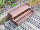 Wood Toolbox W tray Handmade 16x32x6-1 2 Vintage Rough Farmhouse Decor