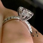 Moissanite Hidden Halo Engagement Ring 3 Carat Oval Cut Solid 14k White Gold