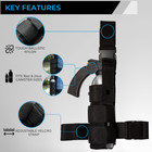 Police Magnum Heavy Duty Tactical Drop Leg Holster Holder   Pepper Spray 24oz Pg