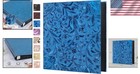 Elegant Leaf Pattern Photo Album 600 Pockets Blue