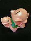Vintage 1960s Pink Ceramic Mom   Baby Elephant Children s Bank - Japan