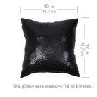 2 Pack 18x18 Inch Decorative Sequin Pillow Covers For Couch Sofa Cushion Case