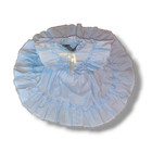 Vintage Toddler Blue Circle Dress-size 2t-lace Trim-ruffles-pageant-easter