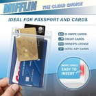 Mifflin-usa - 4x6 Inch Plastic Card Holder And Lanyard Set - 4x6   Black