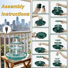 Usb Powered 3-tier Cascading Tabletop Water Fountain  Waterfall Fountain Decor