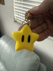 3d Printed Super Mario Yellow Star Keychain Charm Detachable Gold Lobster Clasp