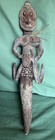 Papua New Guinea Sepik River Tribe Ancestral Figure Carved Wood Shell Eyes 21   