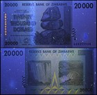 Zimbabwe 20000 Dollars  2008  P-73a  Used