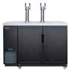 48   Dual Tap Kegerator Beer Dispenser - Commercial Bar Cooler