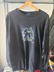 Vintage 00s Marvel Venom Long Sleeve T-shirt Black Size Large Spiderman Rare Usa