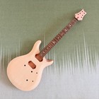 Diy 6-string Prs Electric Guitar Kit Bird Inlay Fretboard Mahogany Body Bk Part