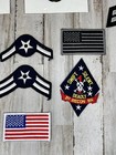 Huge Lot Of 12 Mixed Assortment Us Military Sew On Patches And Iron On
