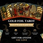 Original Design 78 Gold Foil Tarot Deck Rider Waite Cards With Gift Box Set