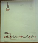 Lot Of 7 Vintage French Menus  Excellent Condition