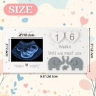 Sonogram Picture Frame Set Countdown Weeks Baby Ultrasound Keepsake