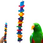 1511 Long Heart Toy Parrot Cage Wood Cages Large Blocks Extra Chew African Grey