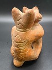 Vintage Colima Style Dancing Dogs Terracotta Figurine Pottery Mexico Folk Art