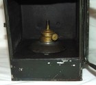 Antique Late 19th Century Whale Oil Lantern W  Clear   Red Lens 15-1 2  High