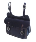 Australian Premium Soft Dark Brown Leather Saddle Bag Pocket 109bg320db