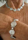 4pc Parure Necklace Bracelet Earrings Wwii Era Vintage G d Co Sterling Silver