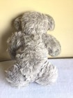 Vtg Collectible Sitting Mohair Gray Brown Teddy Bear Plush Stuffed Animal Toy