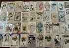 Huge Lot Of 40 Winsch Easter Novelty Postcards With Open-up Booklets ribbons 
