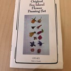 Vtg Flower Leaf Press Kit    sea Island    With 5 Blotter Papers  cardboard Inserts