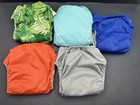 Bumgenius All In One Lot Of 5 Cloth Diapers One Size