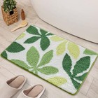 Bryalix Green Leaf Bath Rug Mat  Non-slip Extra Soft 16 x24  Pale Yellow Green