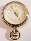 Hamilton 18s 17j Rare Fancy Multi-color Dial  1903  Pocket Watch 14k G f  