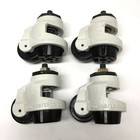 Lot Of 4 Footmaster Gd-120-s-nyn Leveling Swivel Nylon Wheel Casters  M16 Stem