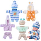 4 Set 6-7 Inch Doll Clothes  Reborn Baby Dolls Clothes   Cute Mini Winter