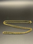 Antique Victorian Gold Filled Belcher Chain Necklace 23    Watch Chain Unmarked