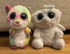 Ty Beanie Babies Boos Lot Of 14 Plush Stuffed Animal Cat Seal Penguin Skunk Owl 