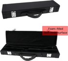Hard Wooden Flute Case - Portable Pu Leather  Universal 16 Hole  Perfect For Beg