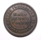 1813 Nova Scotia Half Penny Trade   Navigation Token Vf-ef Nice Ns-21a3 Old Coin